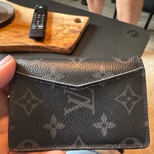 Louis Vuitton Black Monogram Card Holder